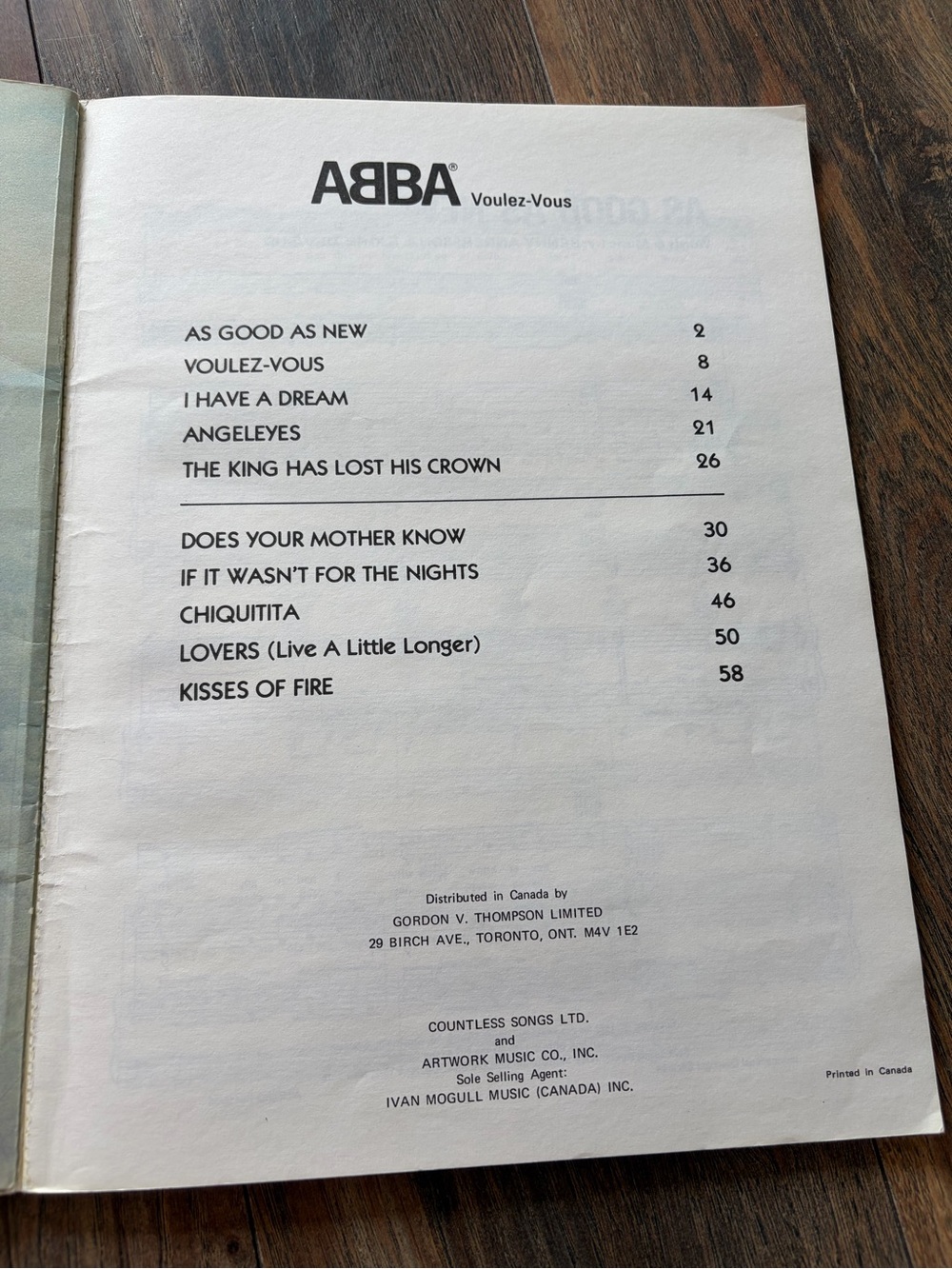 Vintage ABBA Voulez-Vous Piano Vocal Guitar Songbook 1979 Sheet Music - Picture 5 of 6